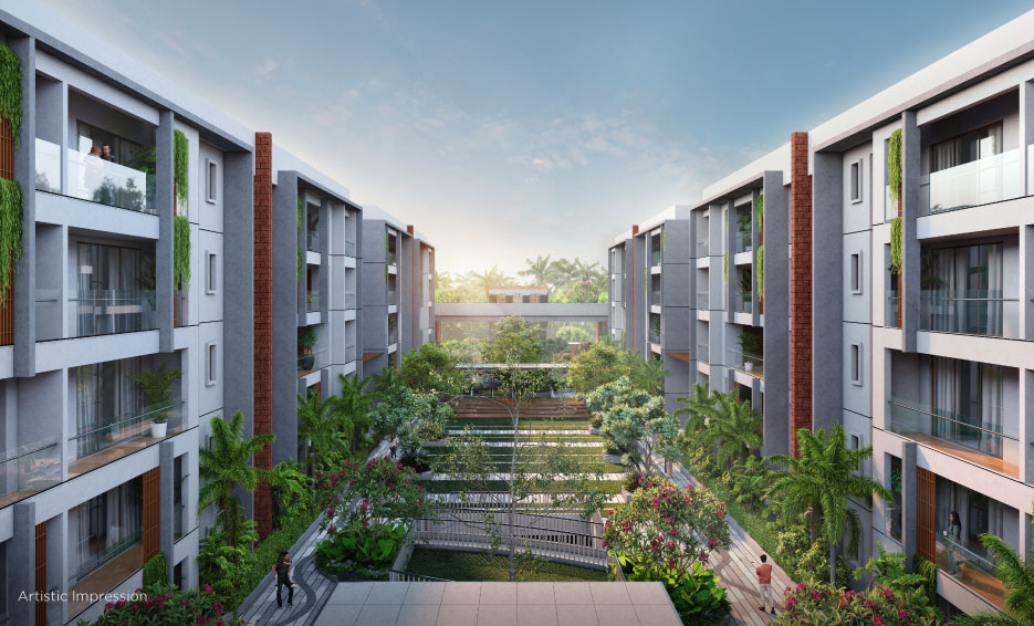 Landscaped garden